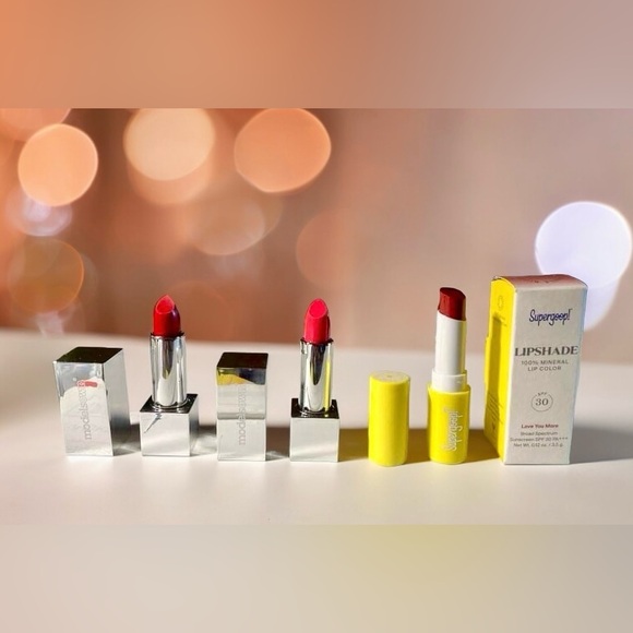 Supergoop! Lipshade 100% Mineral SPF 30 Hydrating Lipstick (Love You More) + 2 - Picture 1 of 5